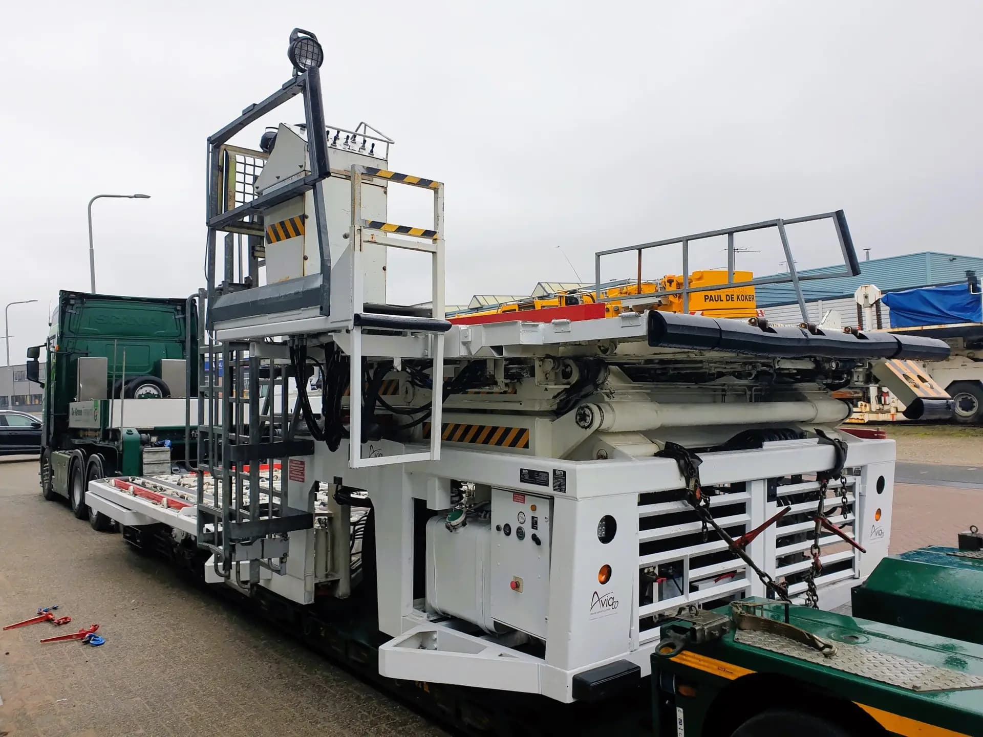 Aviaco GSE equipment loaded for delivery