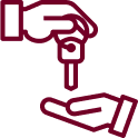 Two hands exchanging a key, symbolizing handoff or ownership transfer